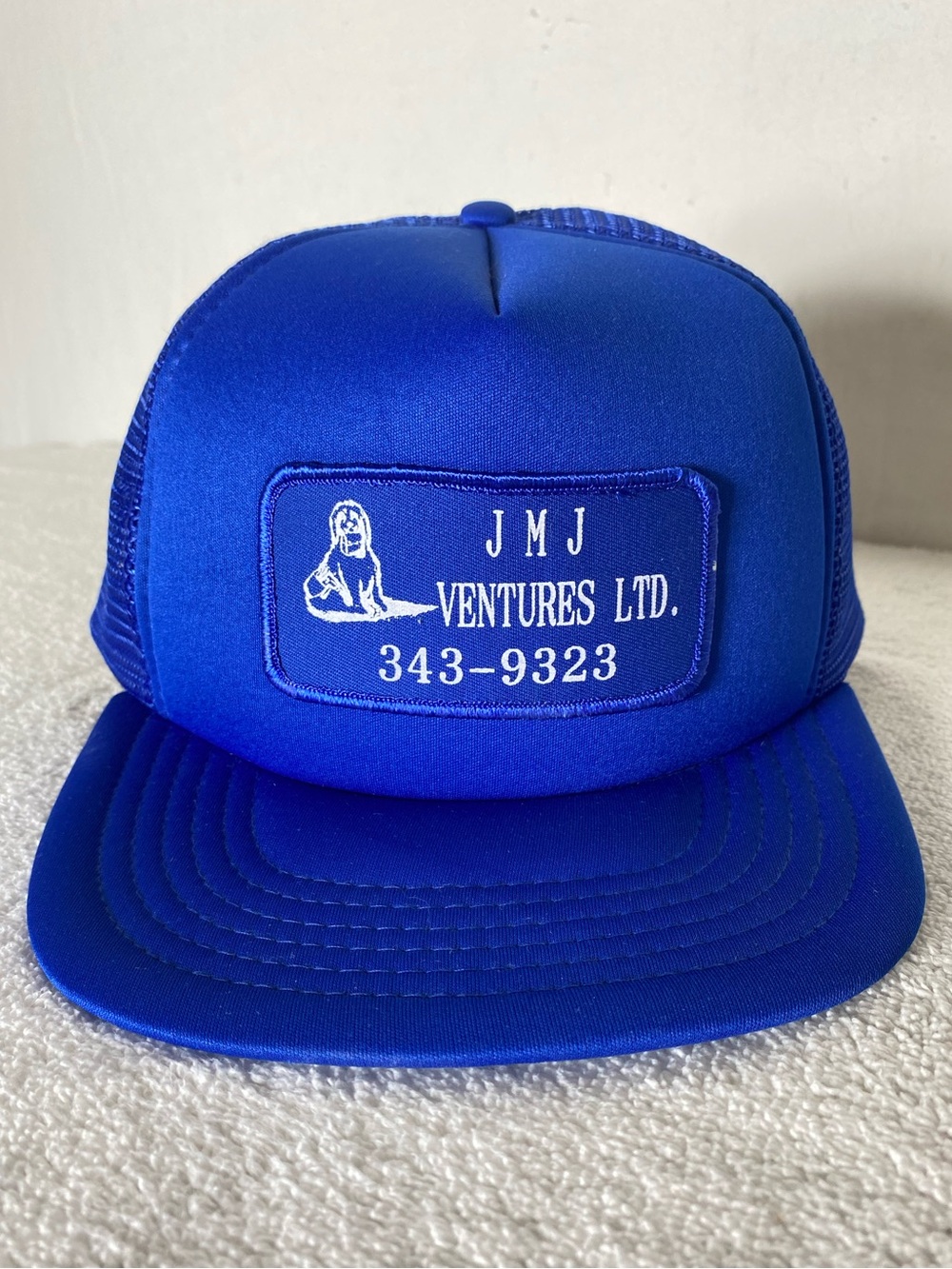 Vintage Blue JMJ Ventures LTD Mesh Back Snap Back Truckee Hat